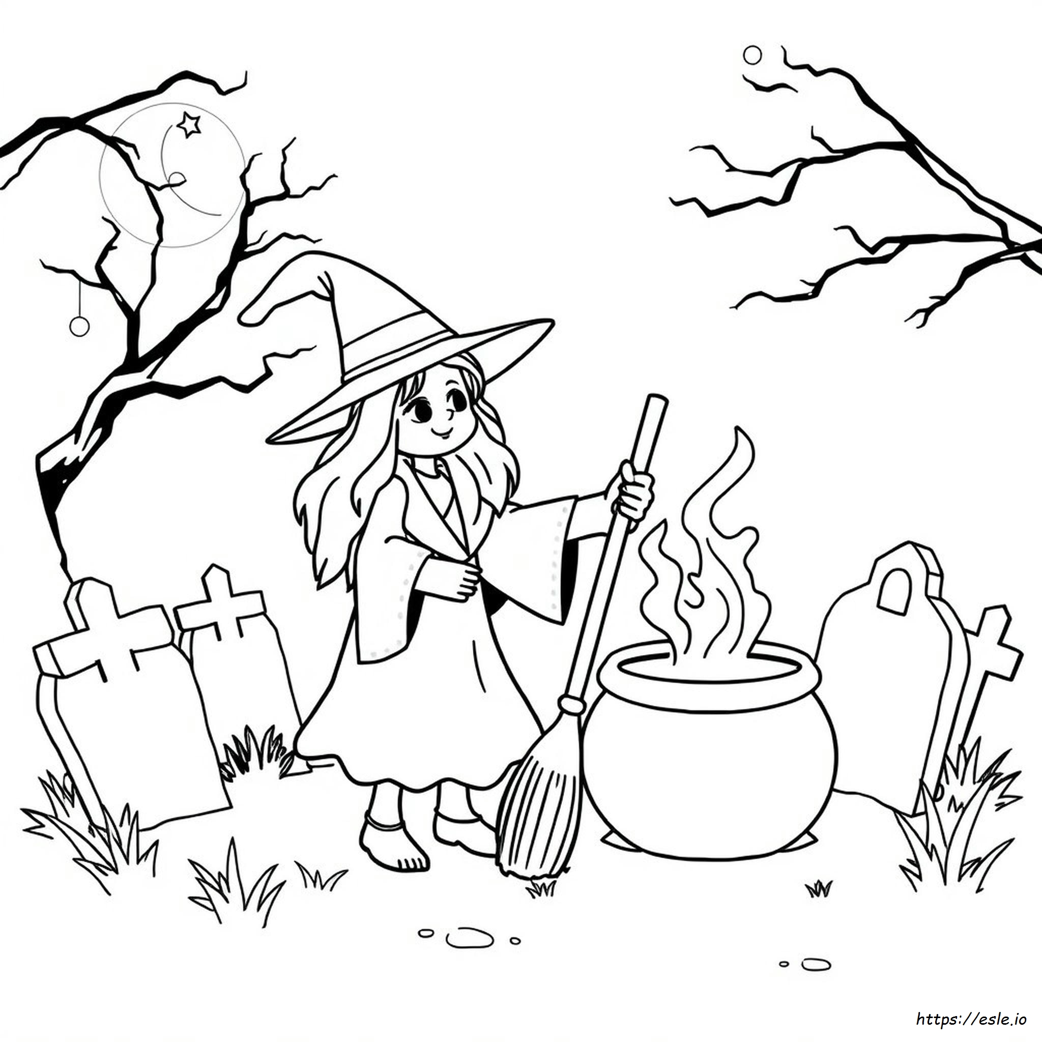 Witchy Coloring Pages Printable