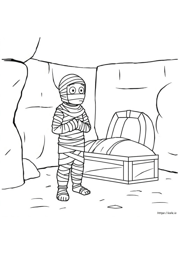 A Múmia Para Colorir