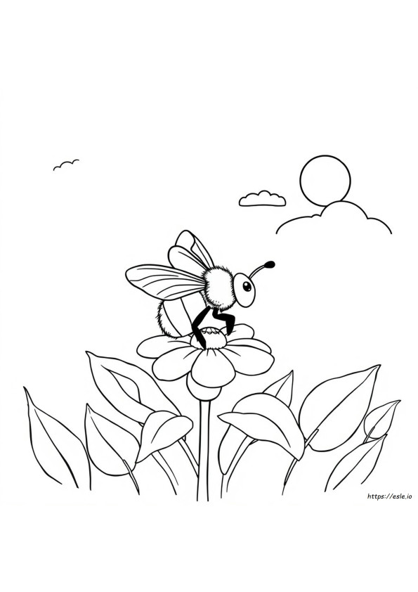 Dibujo De Abeja Para Colorear