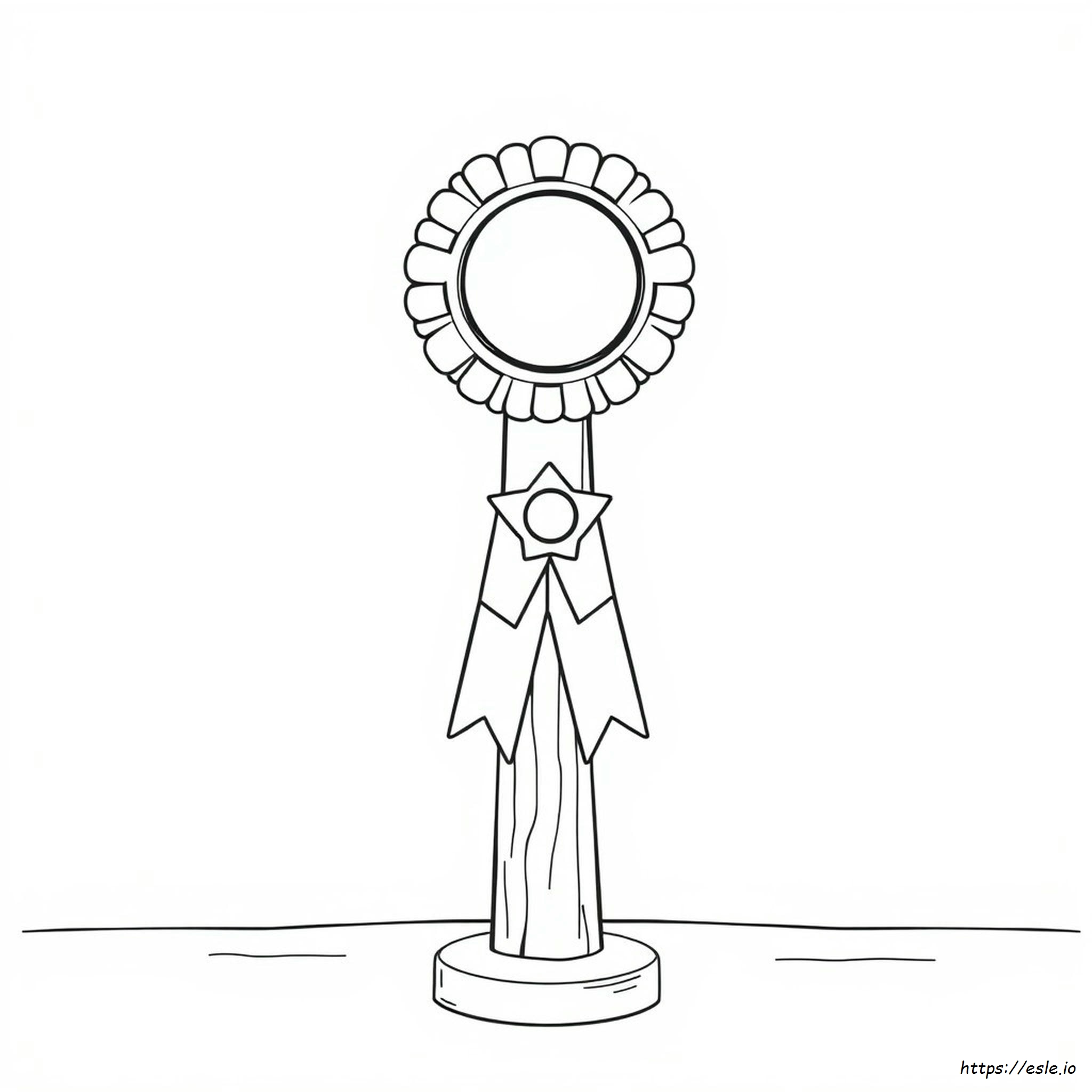 Printable Award Ribbon Coloring Page