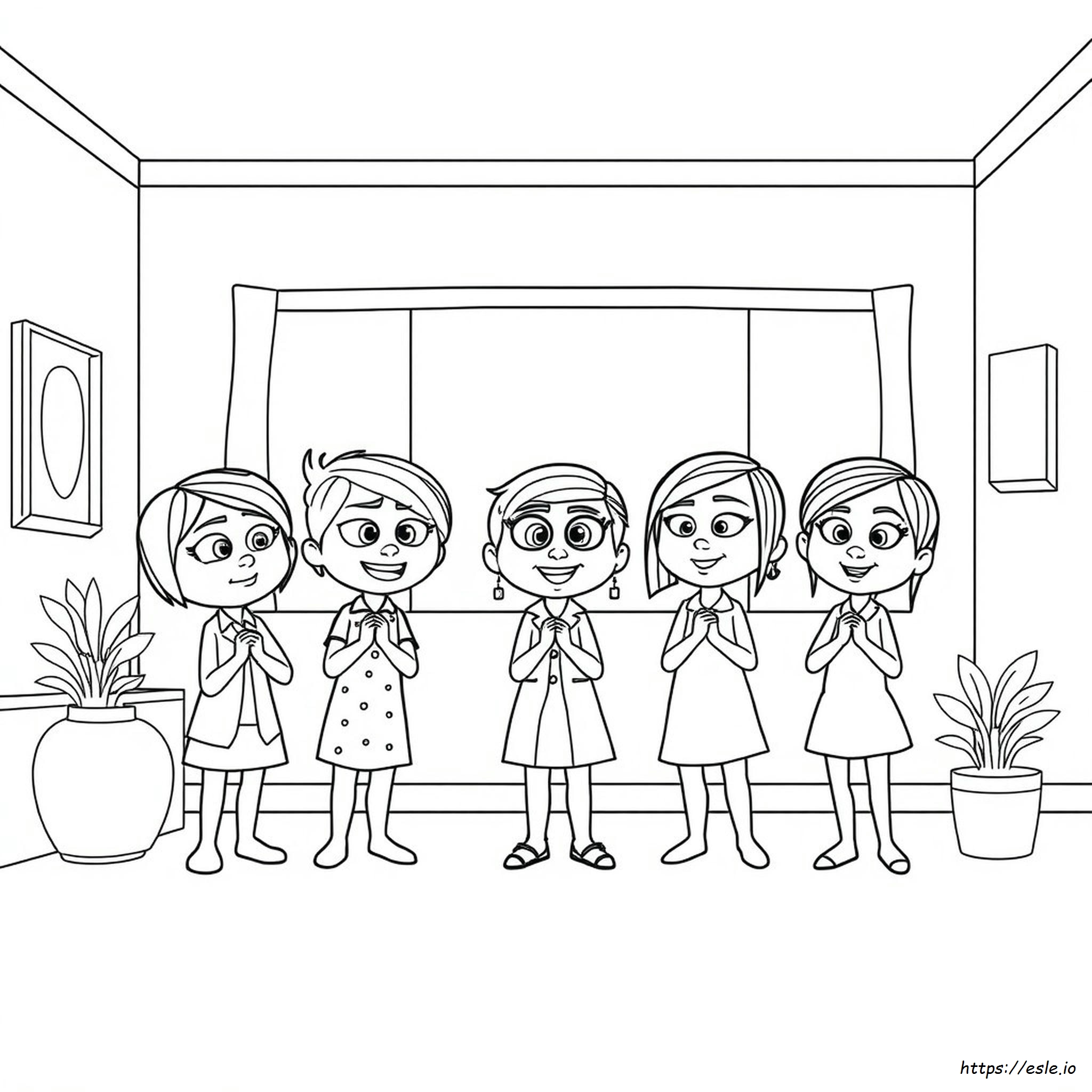 Personajes Para Colorear Ansiedad Intensamente 2 Dibujo
