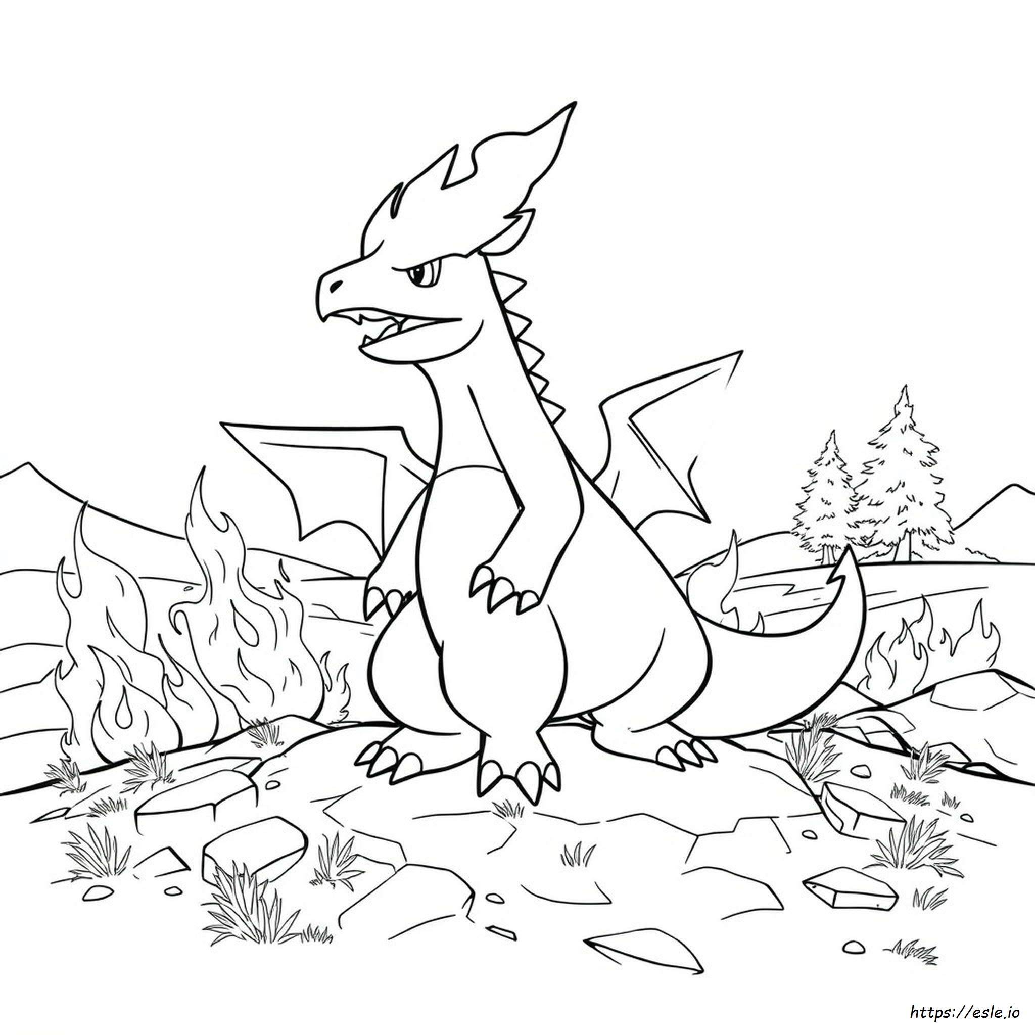 Pokemon Typhlosion Coloring Pages