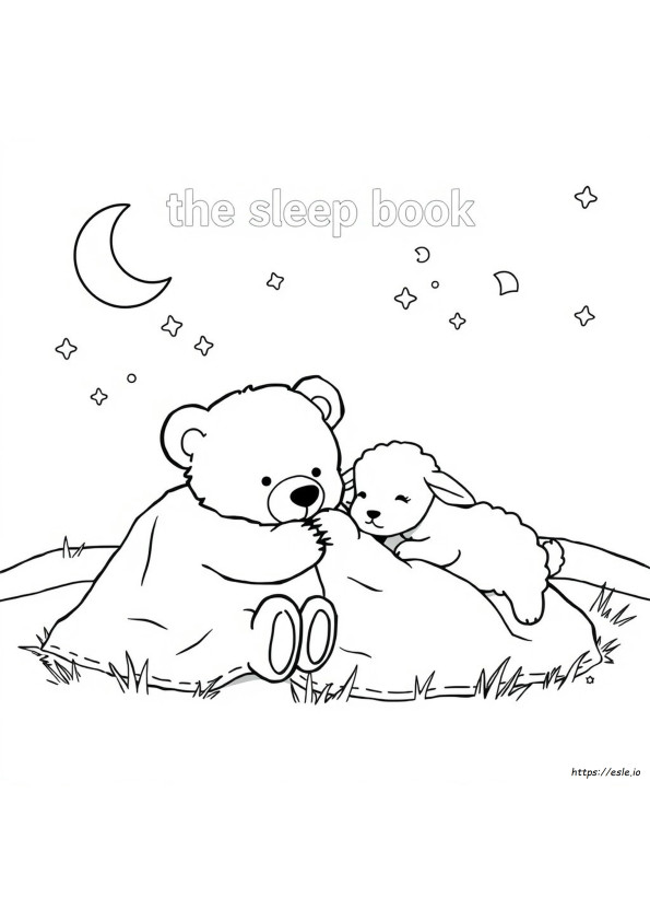 Coloriage Le Livre Du Sommeil