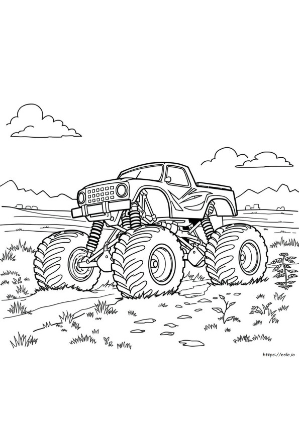 Väritys Monsteriauto