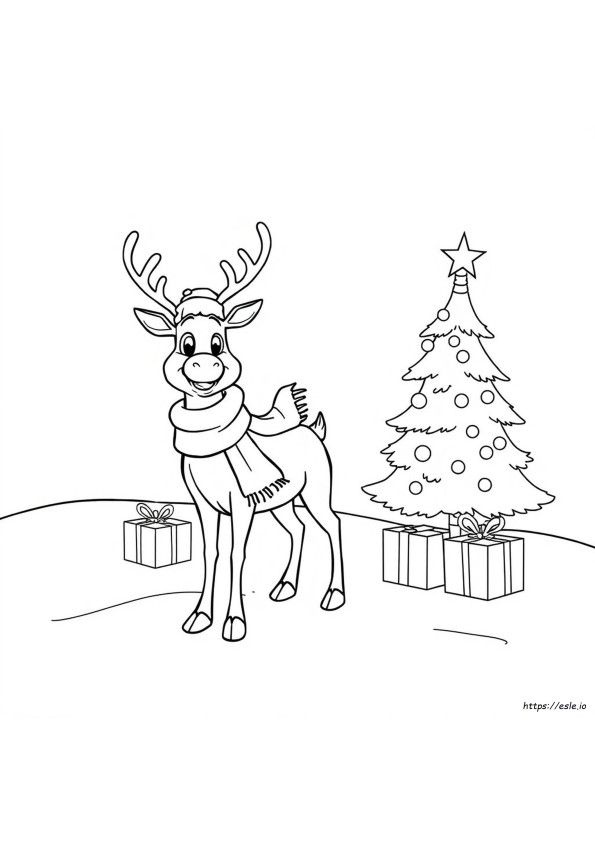 Rudolph, Renul Cu Nas Roșu, Planșe De Colorat Gratuite