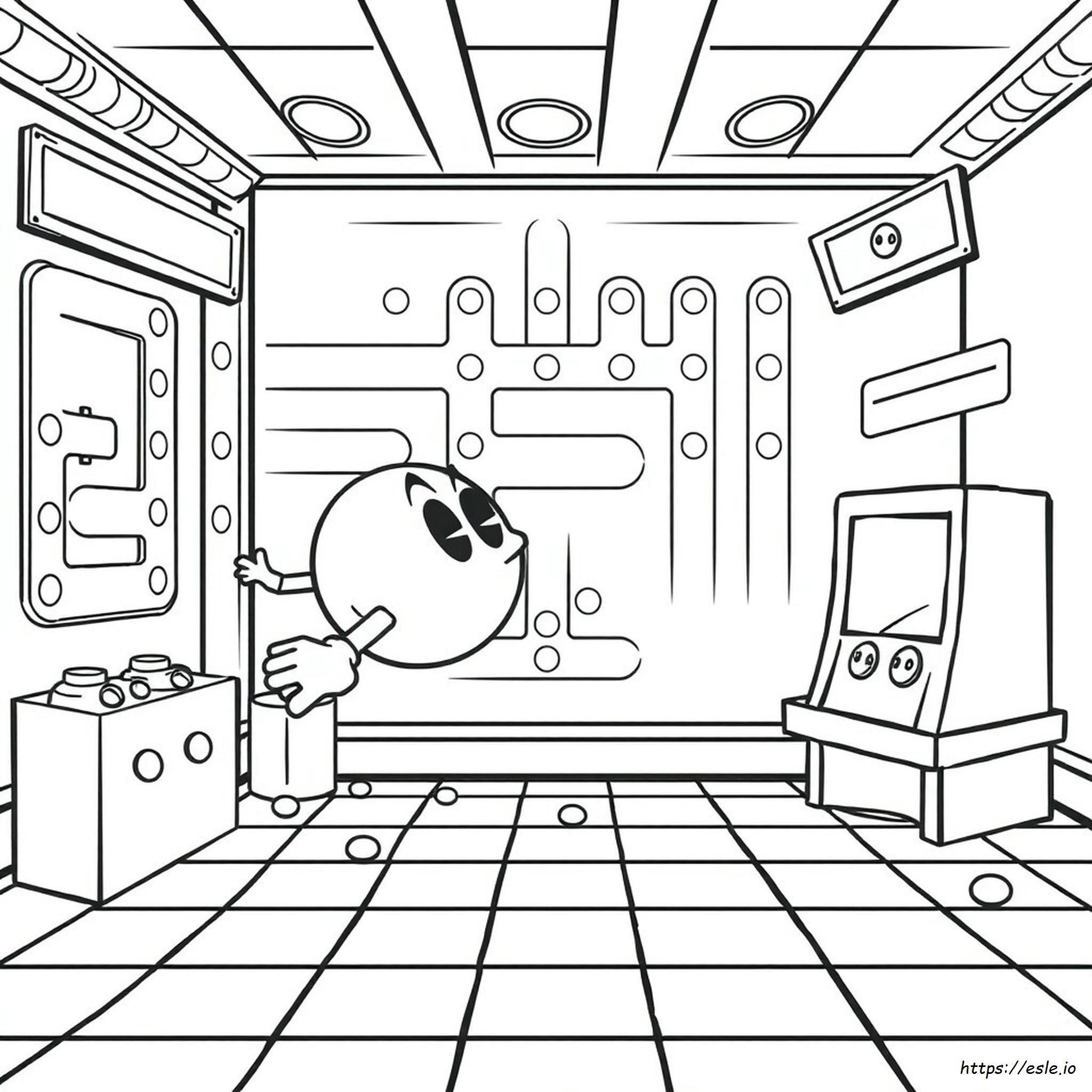 Free Pacman Coloring Pages