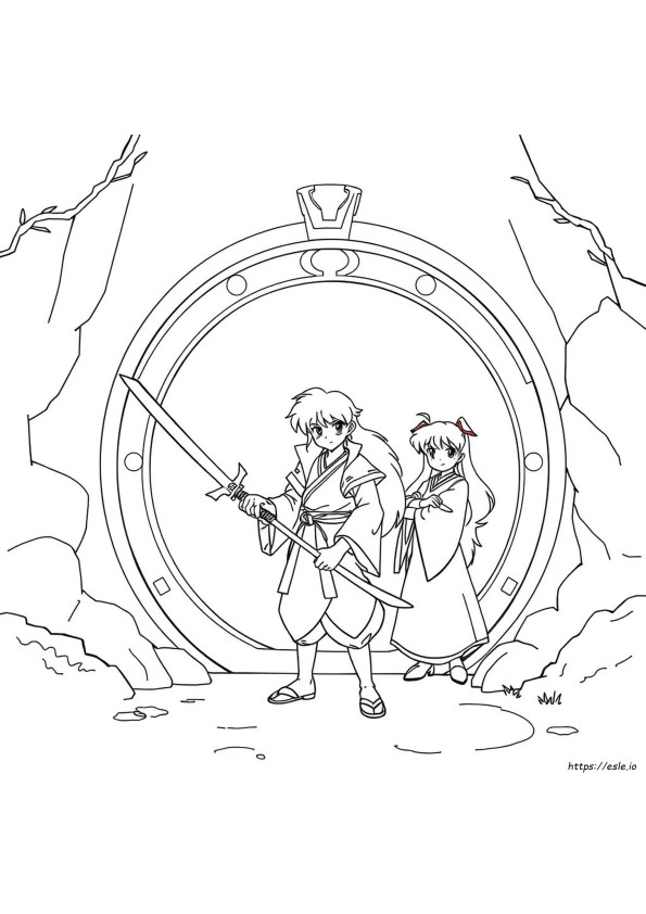 Inuyasha Coloring Book Pages