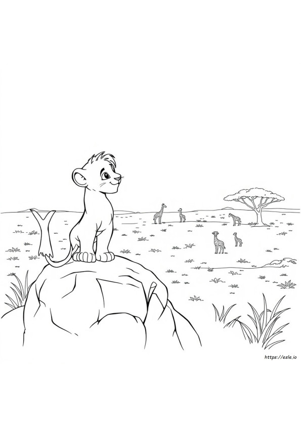 Coloring Page Of Simba