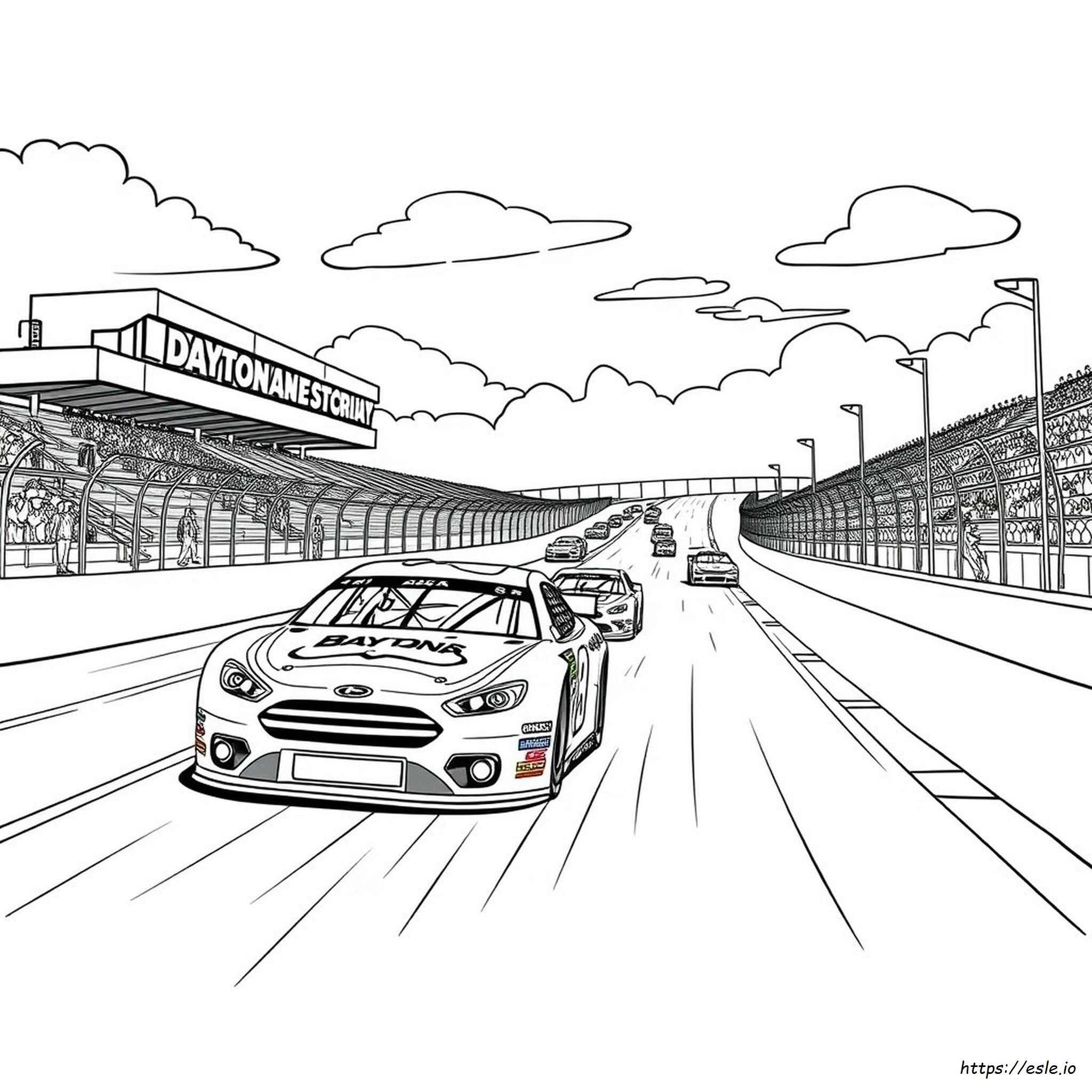 Daytona 500 Nascar Coloring Pages