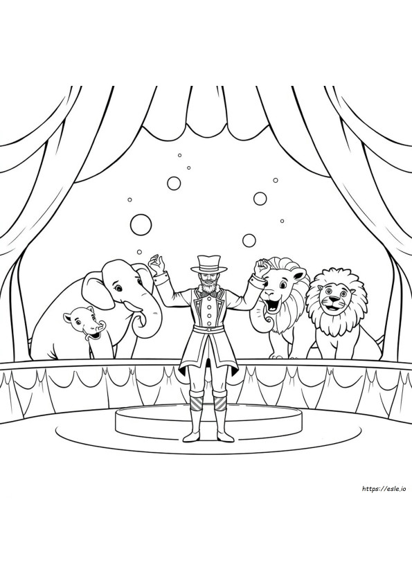 Circus Coloring Pages For Adults