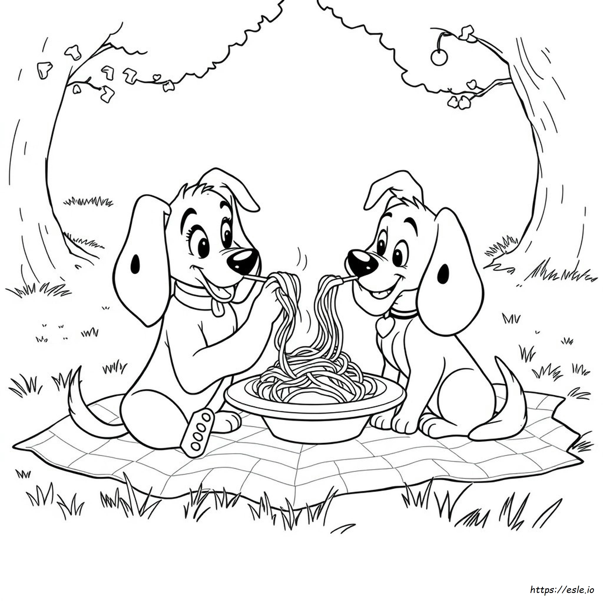 Disegni Da Colorare Disney Lilli E Il Vagabondo