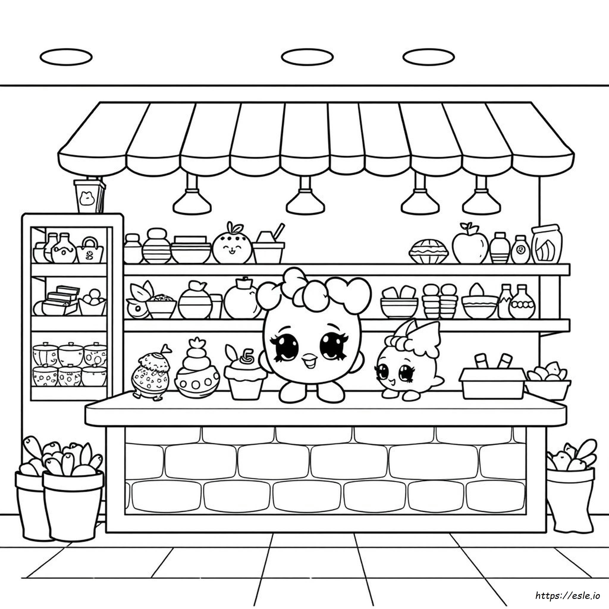 Coloriages Shopkins Nourriture