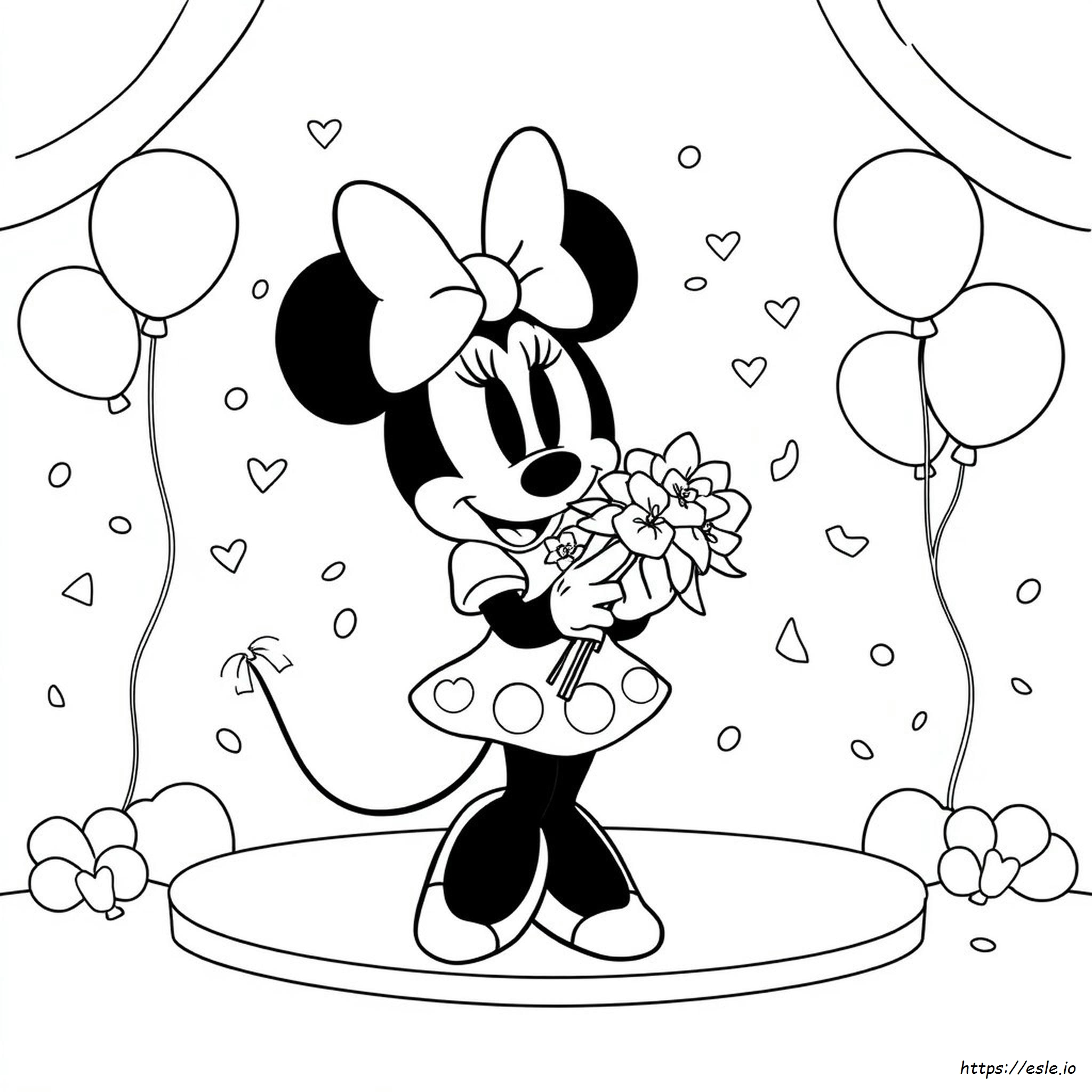Minnie Schleifen Toons Ausmalbilder