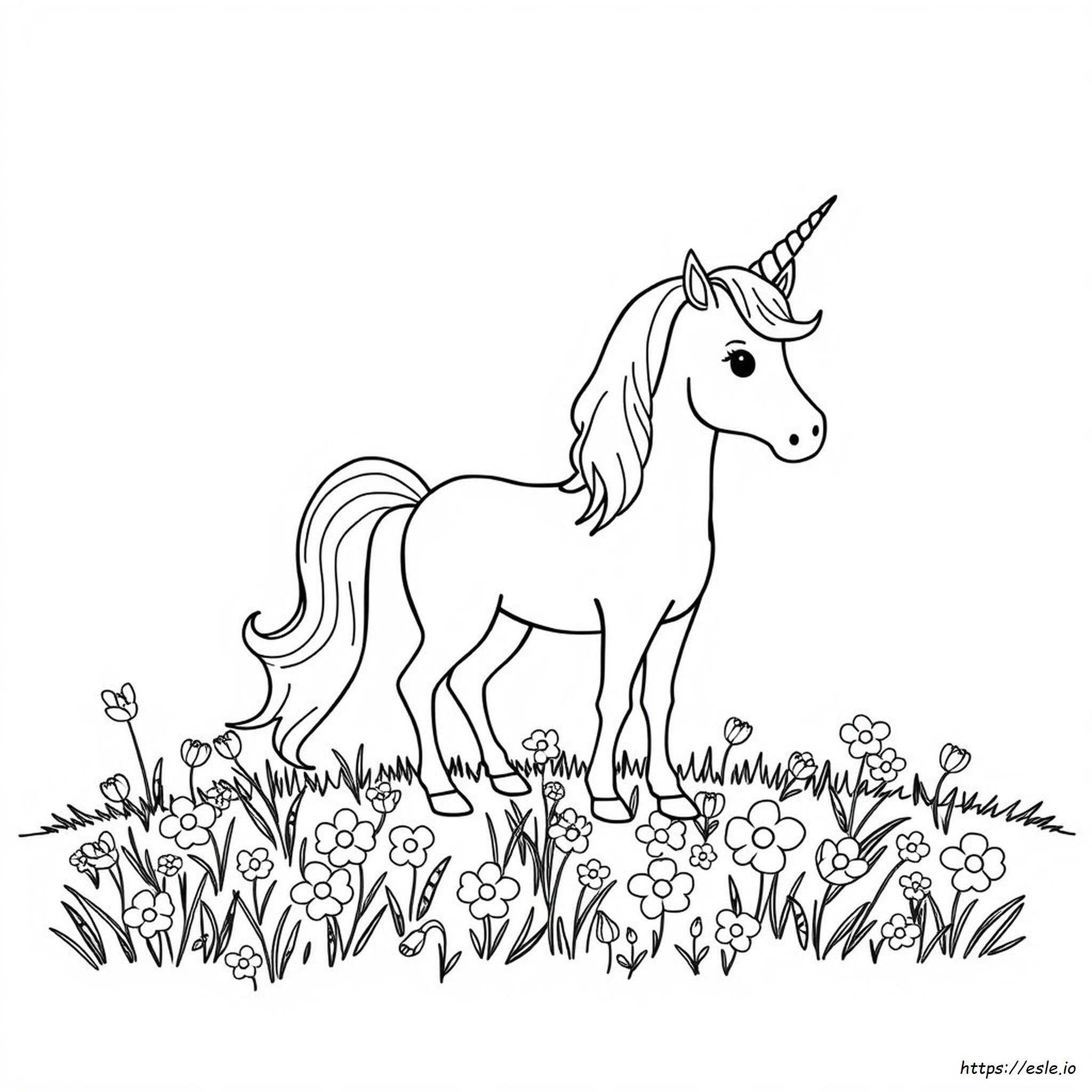 Unicorn Doodle Gambar Mewarnai