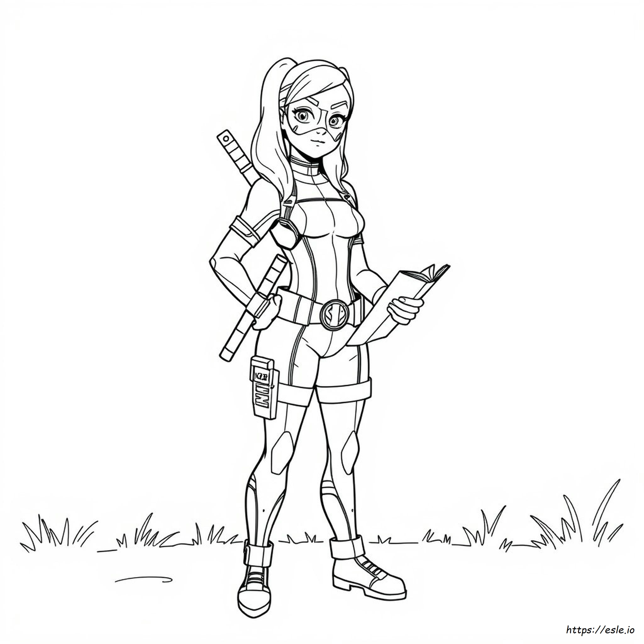 Gwenpool Gambar Mewarnai