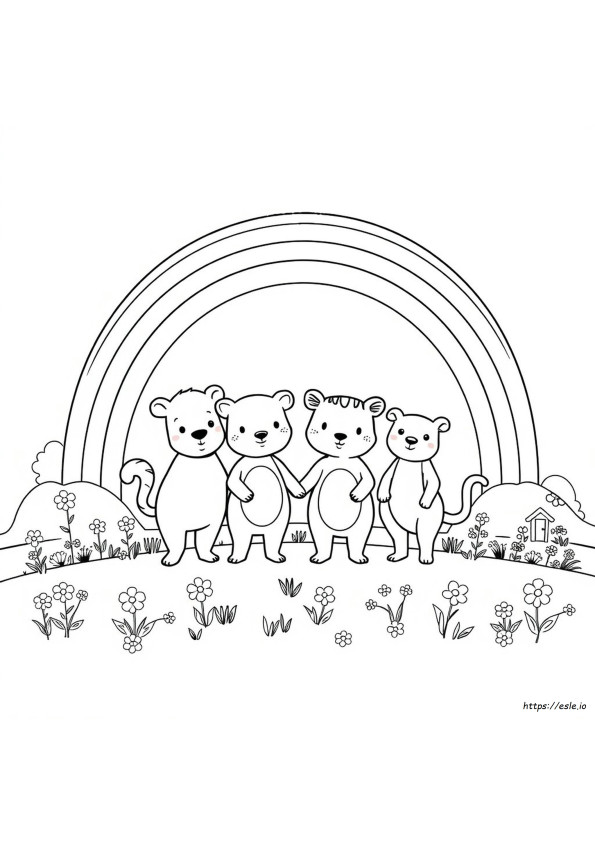 Rainbow Friends Printable Coloring Pages