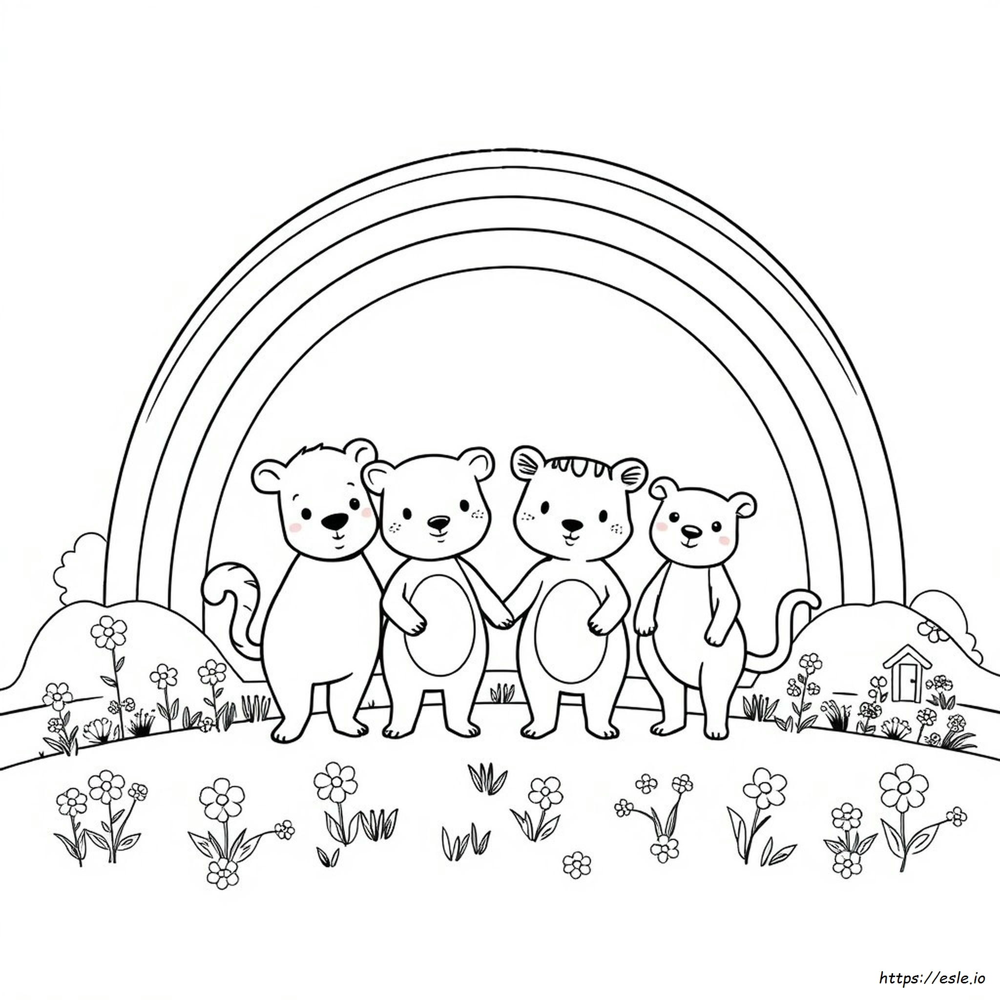 Rainbow Friends Printable Coloring Pages