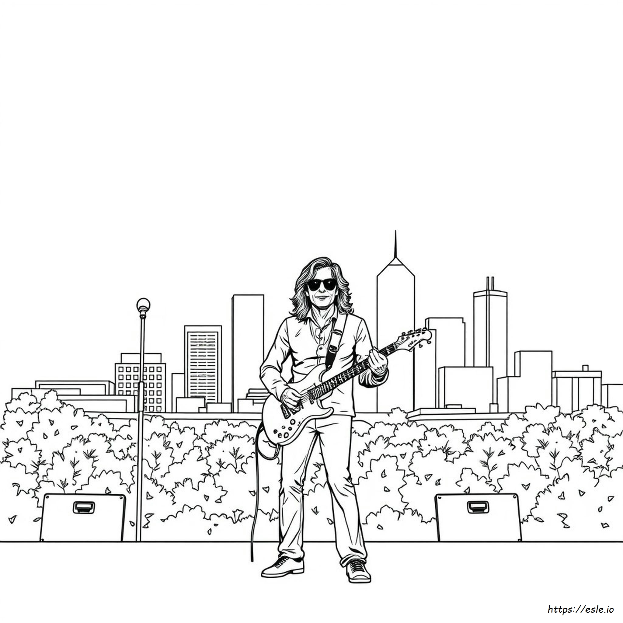 Jimmy Page Denver Colorado Coloriage
