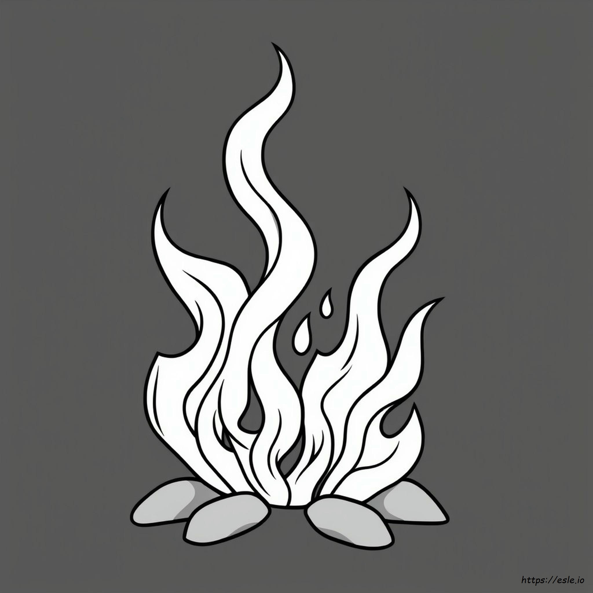 Coloriage Flammes