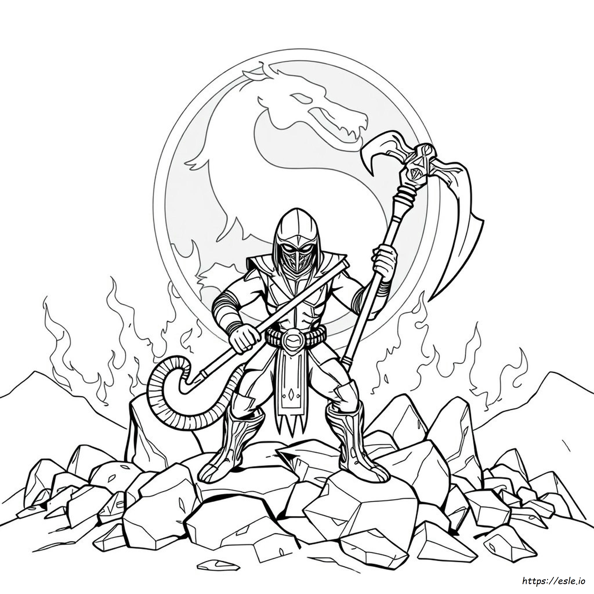 Scorpion Mortal Kombat Disegni Da Colorare