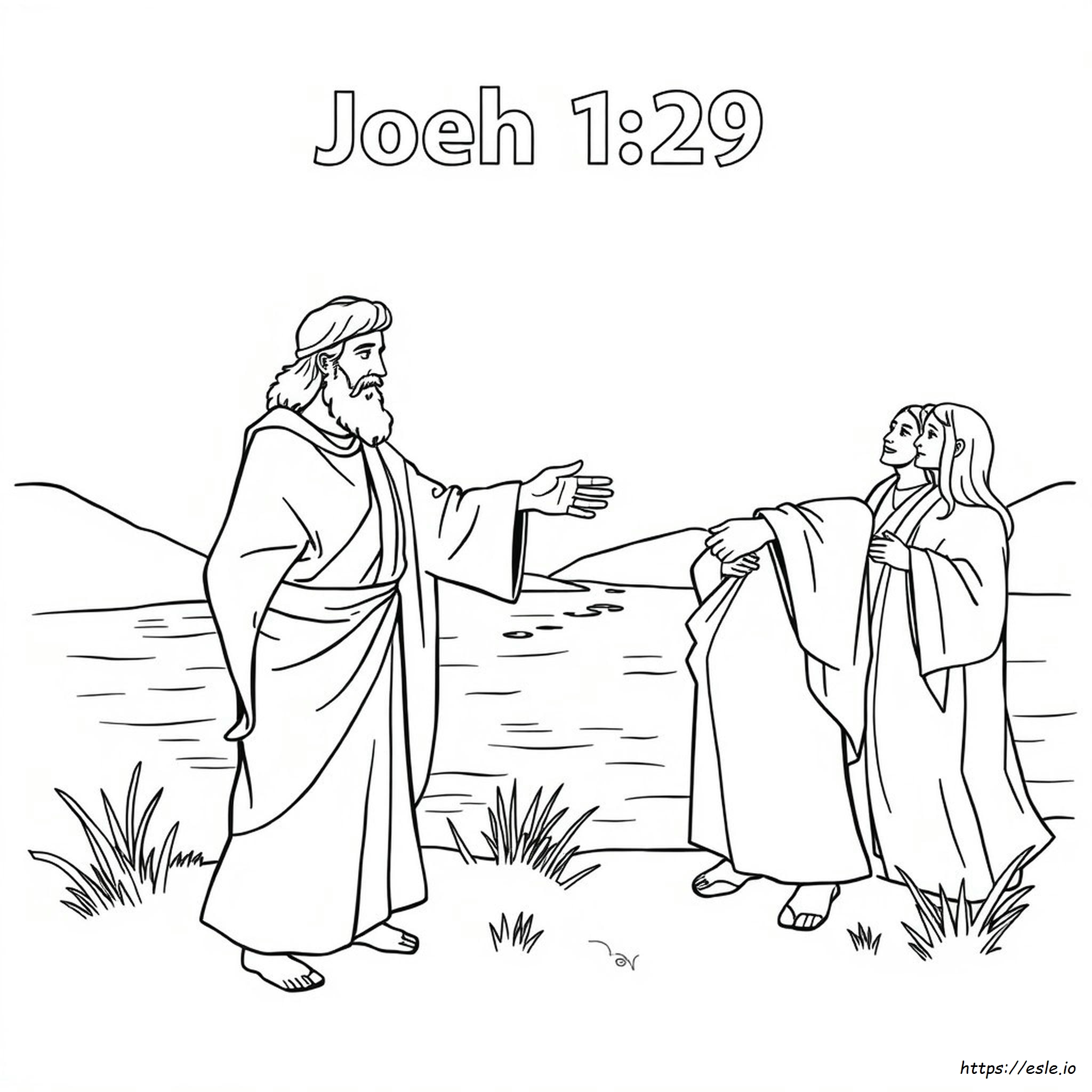 Yohanes 1:29 Gambar Mewarnai
