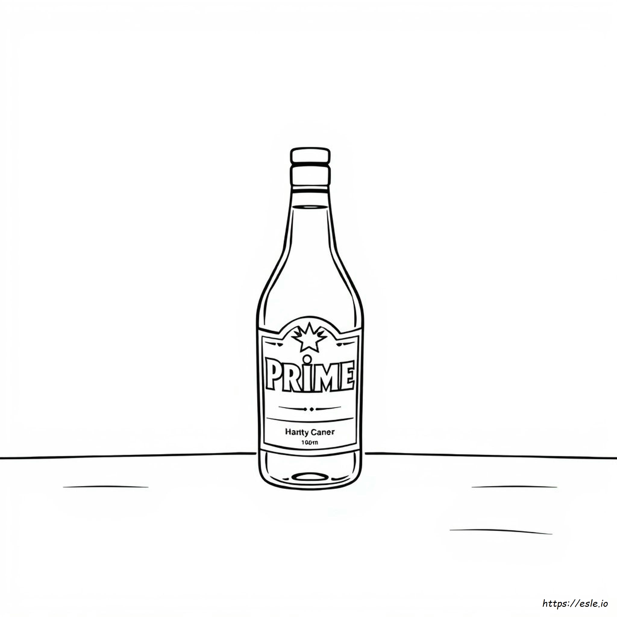 Coloring Pages Prime Bottle Drawing Black And White