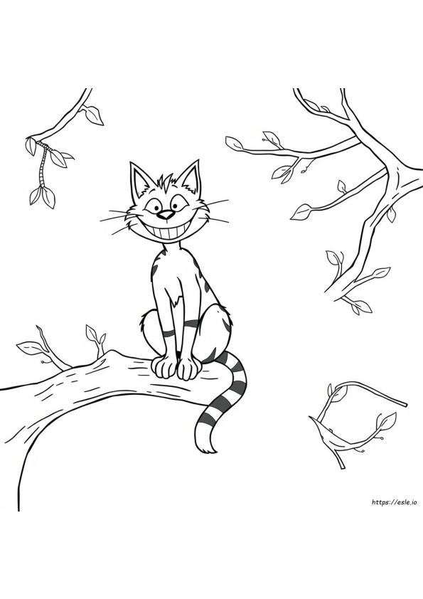 The Cheshire Cat Coloring Pages