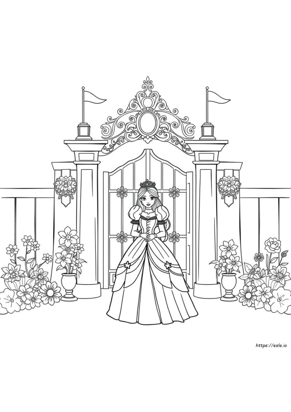 Adult Coloring Pages Princess