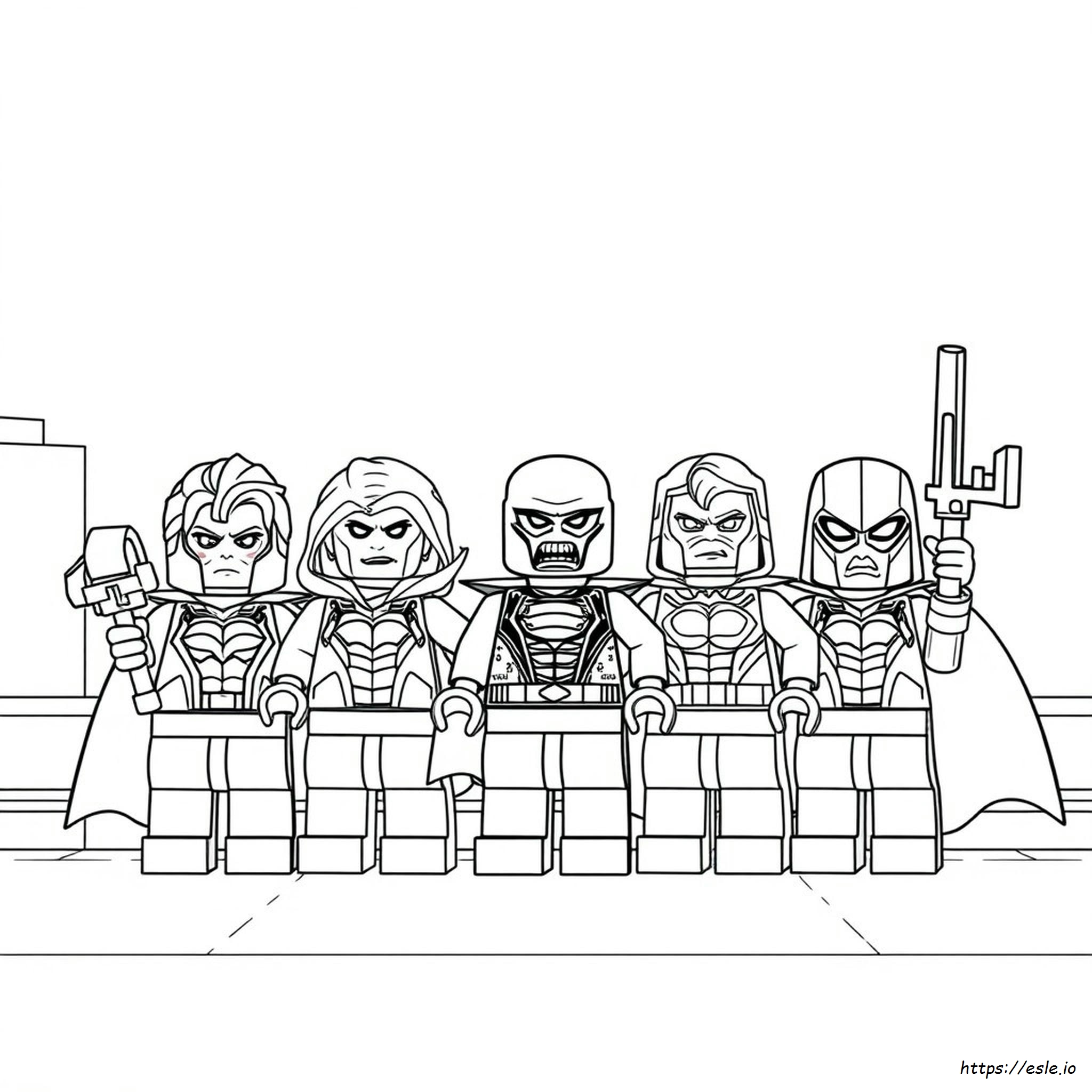 Free Lego Superhero Coloring Pages