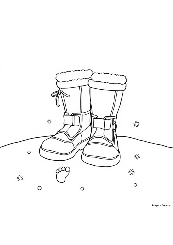 Winterstiefel Ausmalbilder