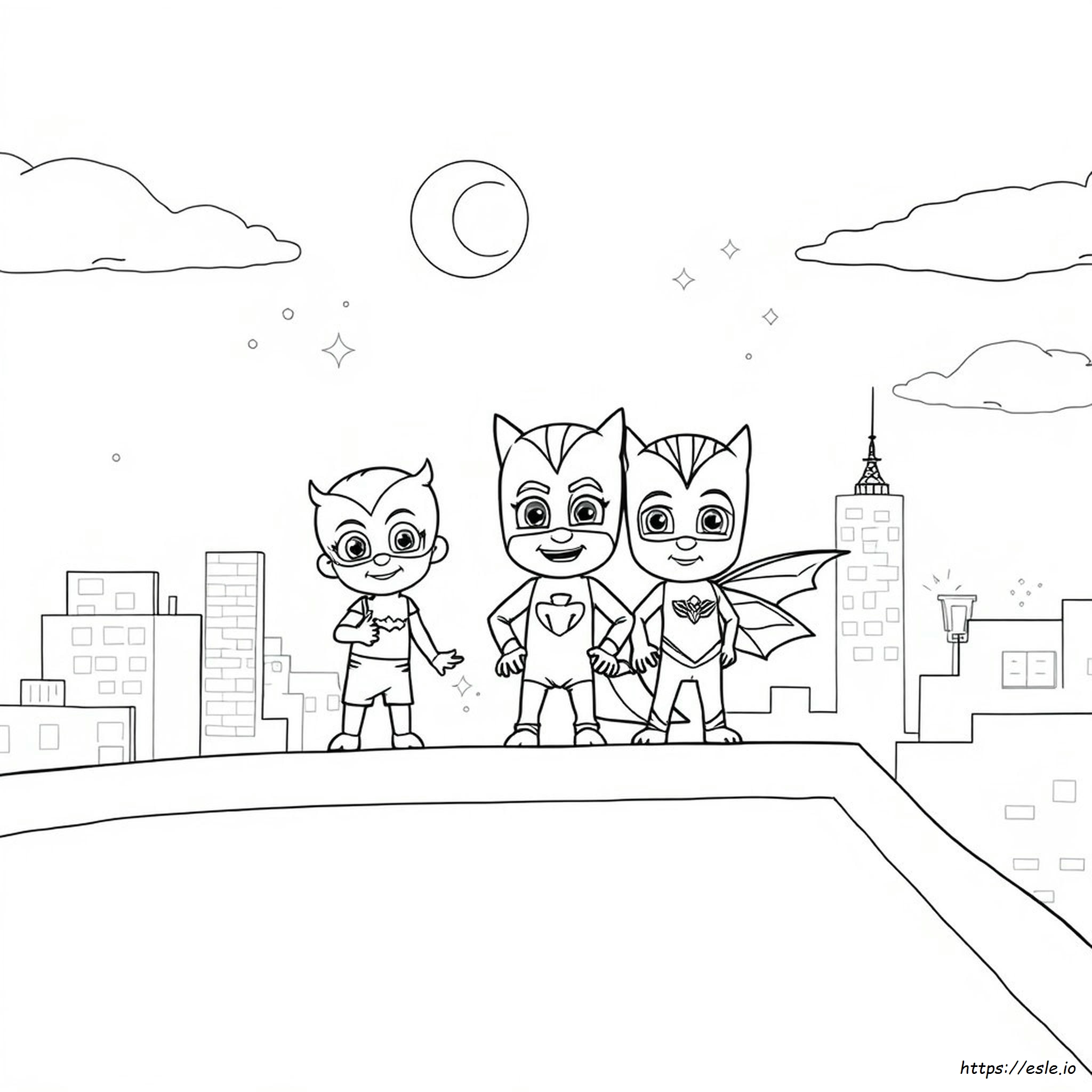 Immagini Da Colorare Dei Pj Masks