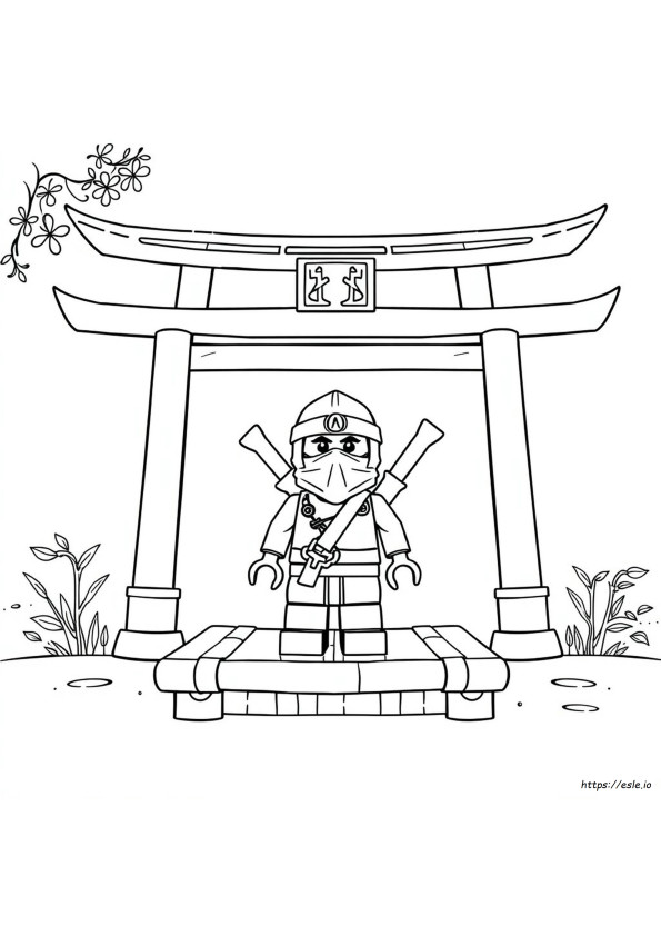Ninja Gambar Mewarnai Dapat Dicetak