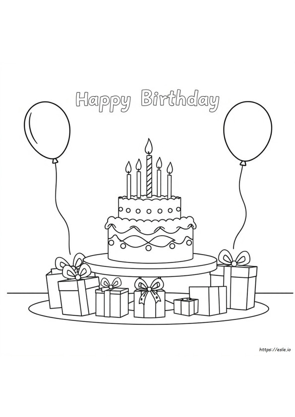 Coloriage Joyeux Anniversaire Gratuit Pour Les Enfants À Imprimer