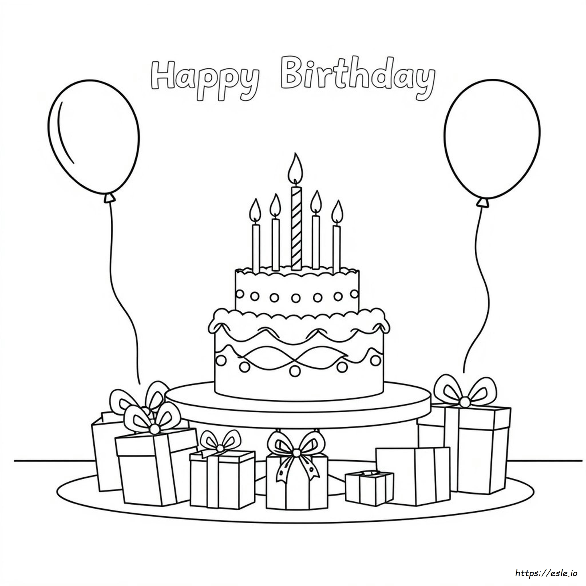 Coloriage Joyeux Anniversaire Gratuit Pour Les Enfants À Imprimer