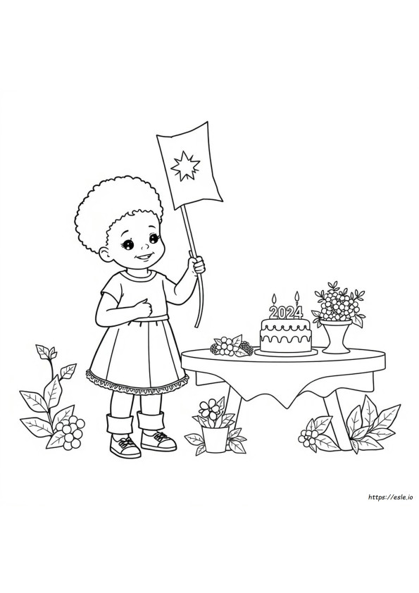 Halaman-Halaman Mewarnai Juneteenth 2024