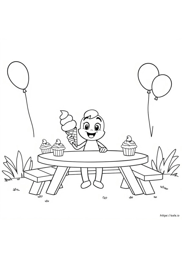 Food Coloring Cartoon