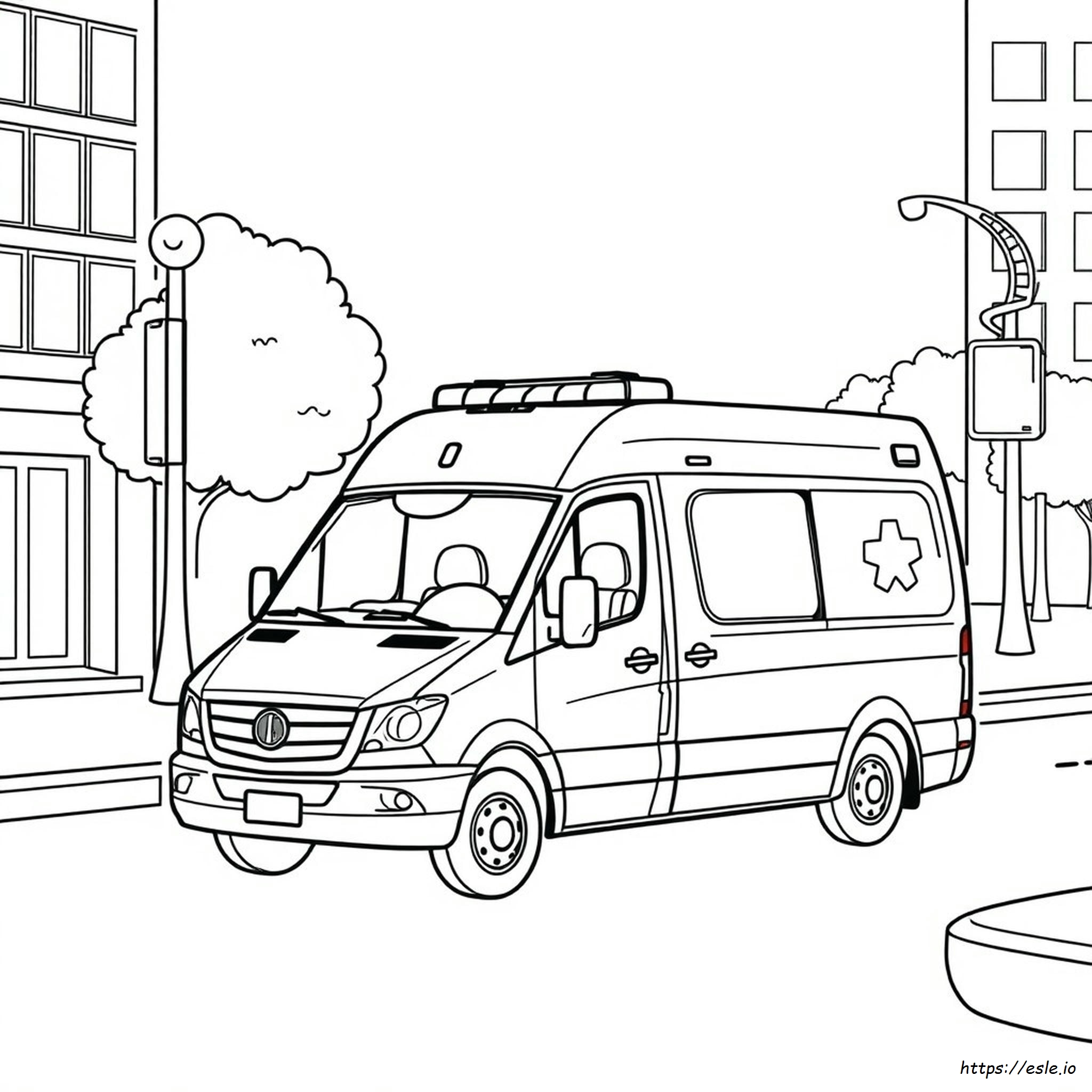 Coloriage Ambulance