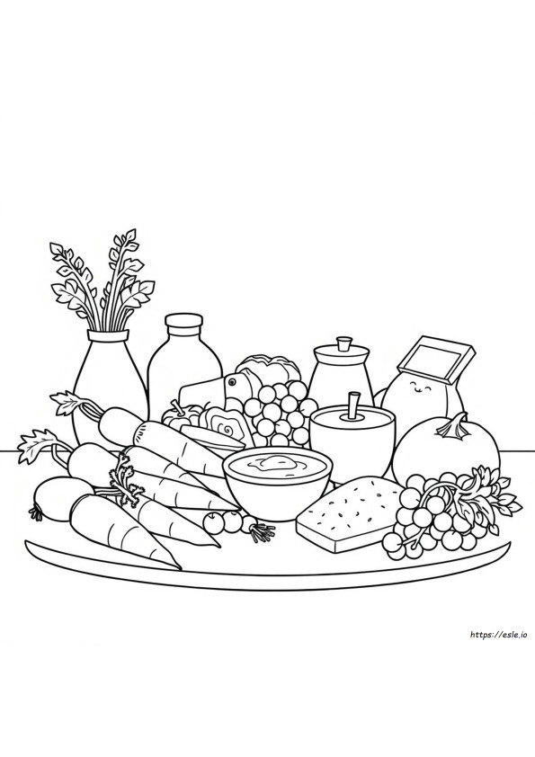 Go Foods Coloring Pages