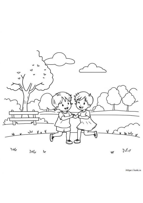 Siblings Coloring Pages