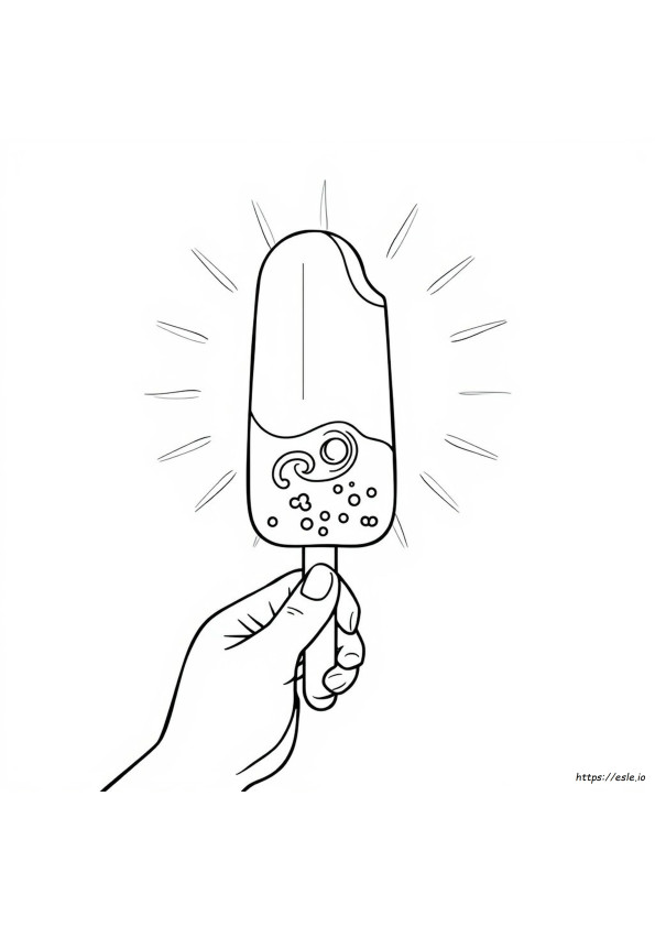 Página Para Colorear De Paleta De Helado En Pdf