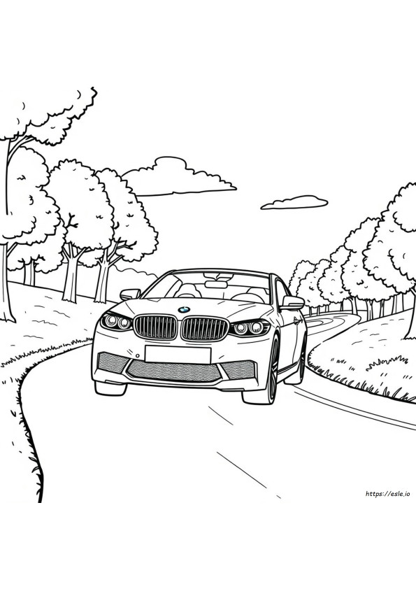 Mașină Bmw De Colorat
