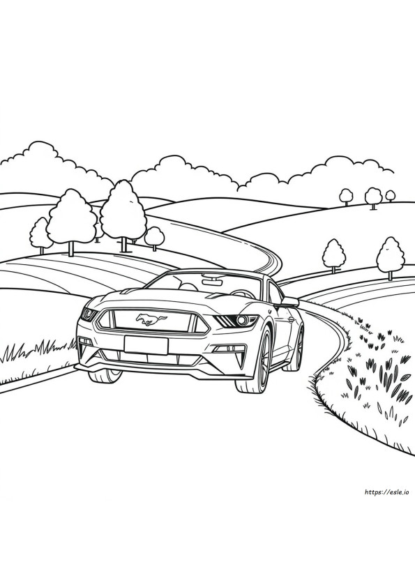 Coloring Pages Of A Mustang