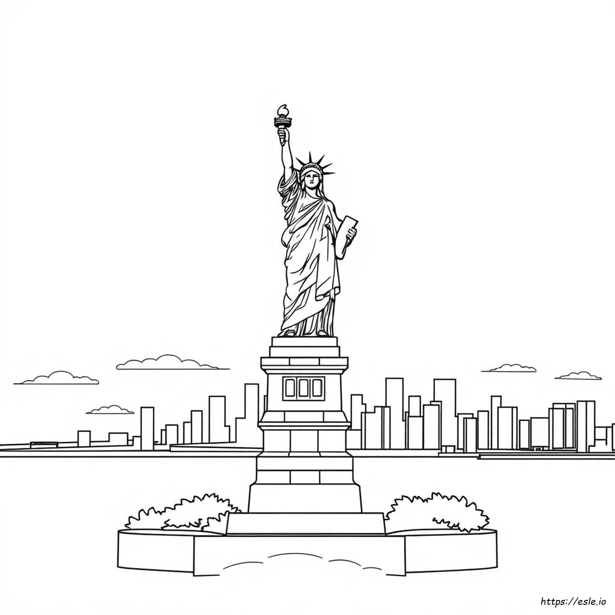 Title Of Liberty Coloring Page