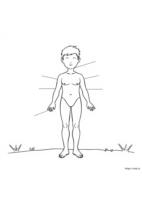 Parts Of Body Coloring Pages