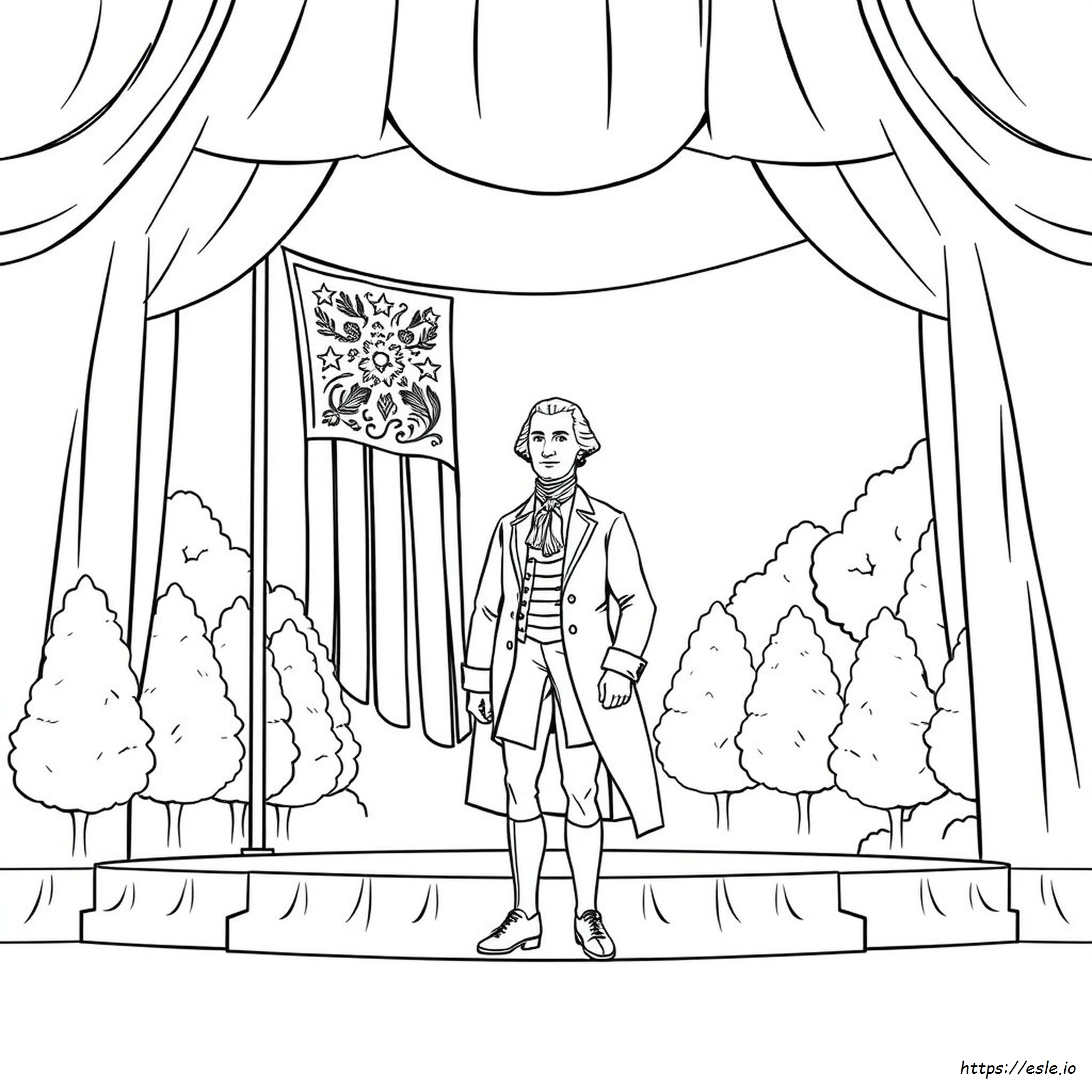 Coloring Picture Of George Washington