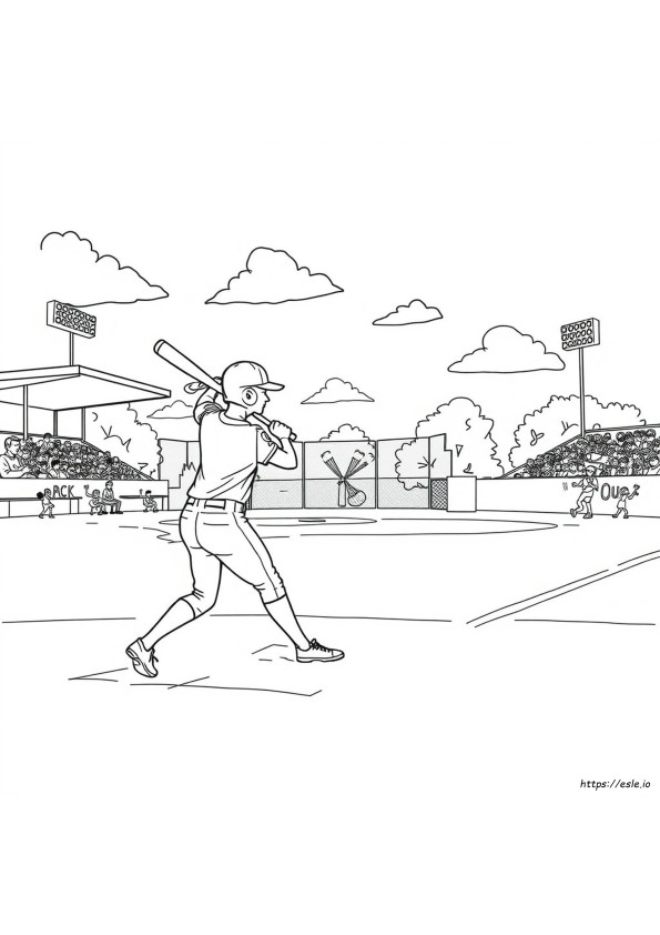 Disegni Da Colorare Di Softball Per Adulti