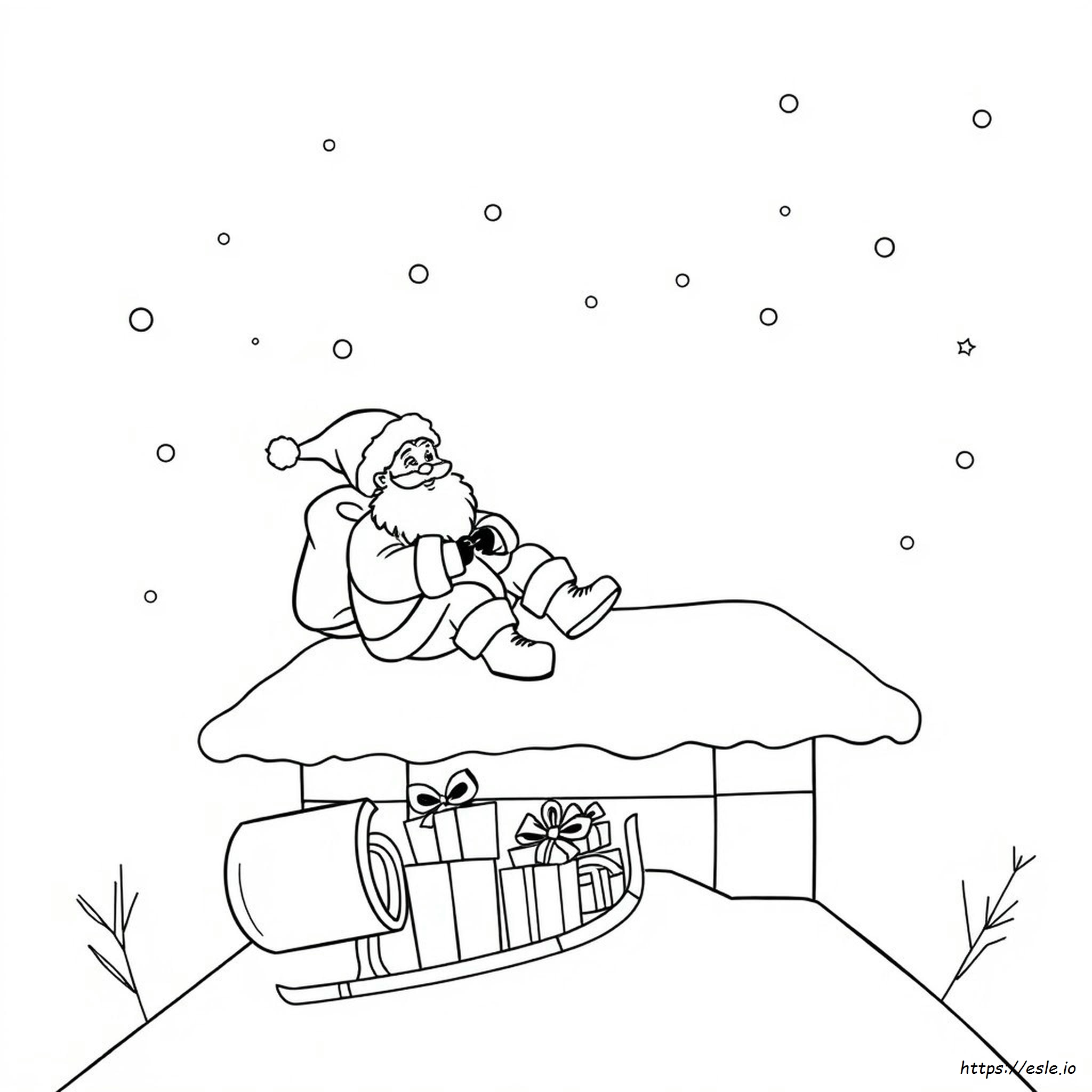 Coloriage Papa Noël