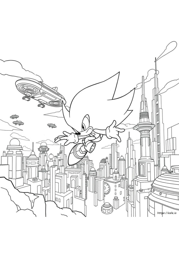 Super Neo Metal Sonic Coloring Pages