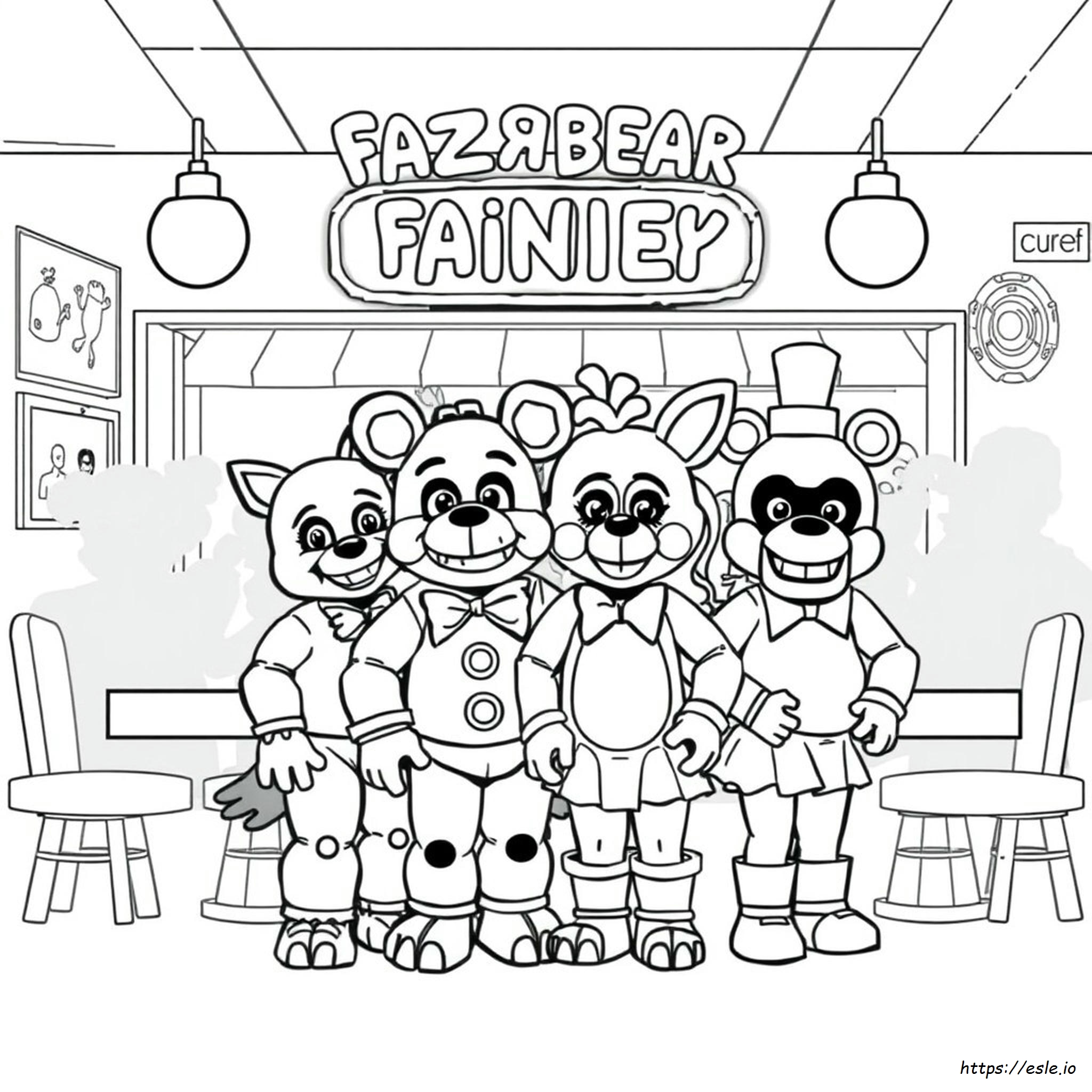 Freddy Fnaf Coloring Pages All Characters