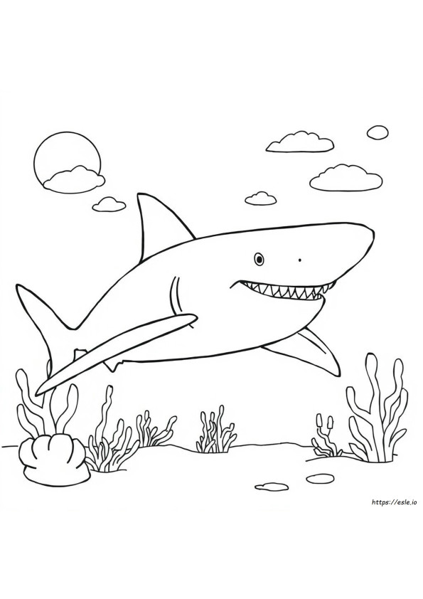 Free Printable Great White Shark Coloring Pages
